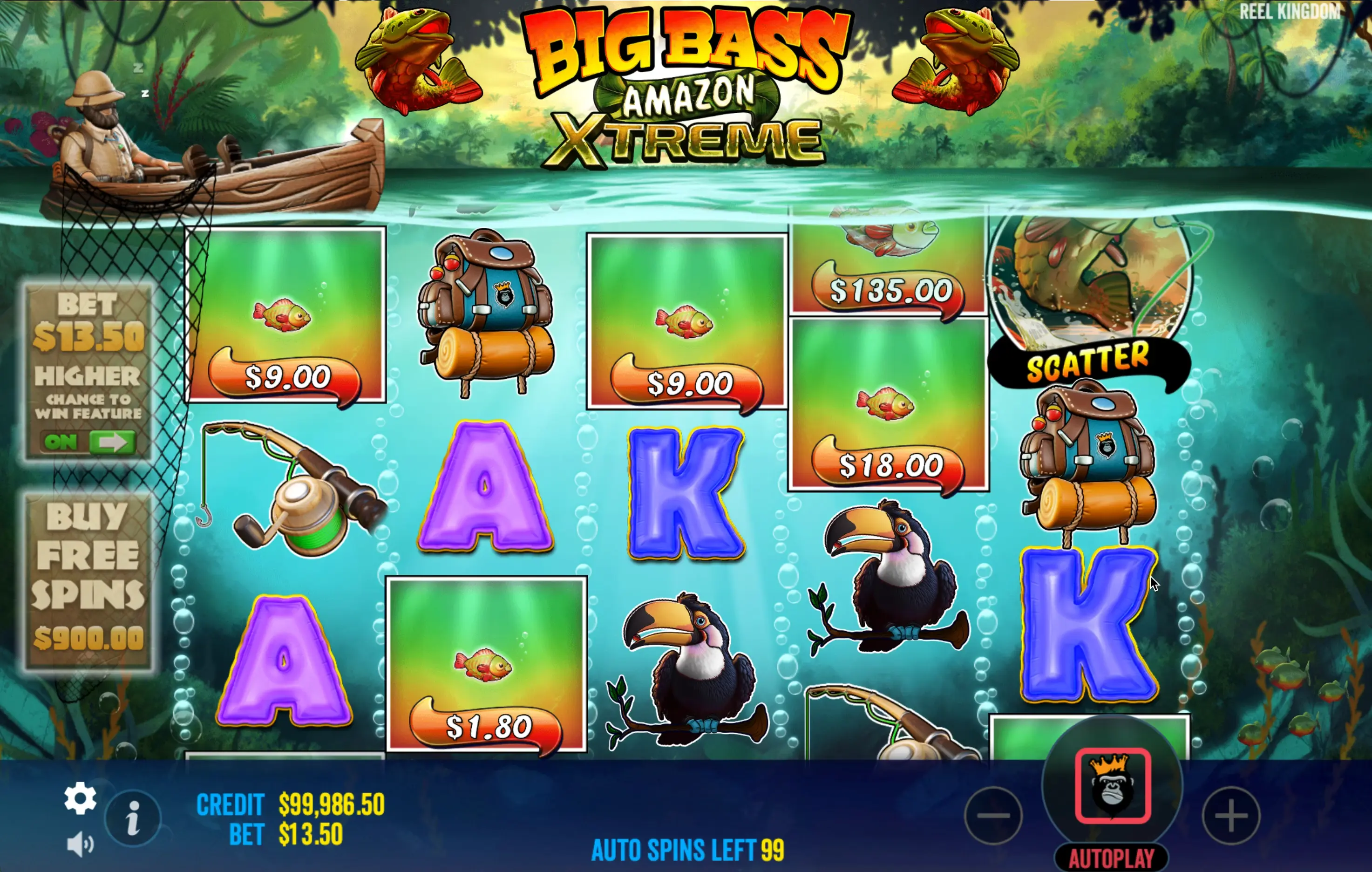 Online game Big Bass Amazon Xtreme