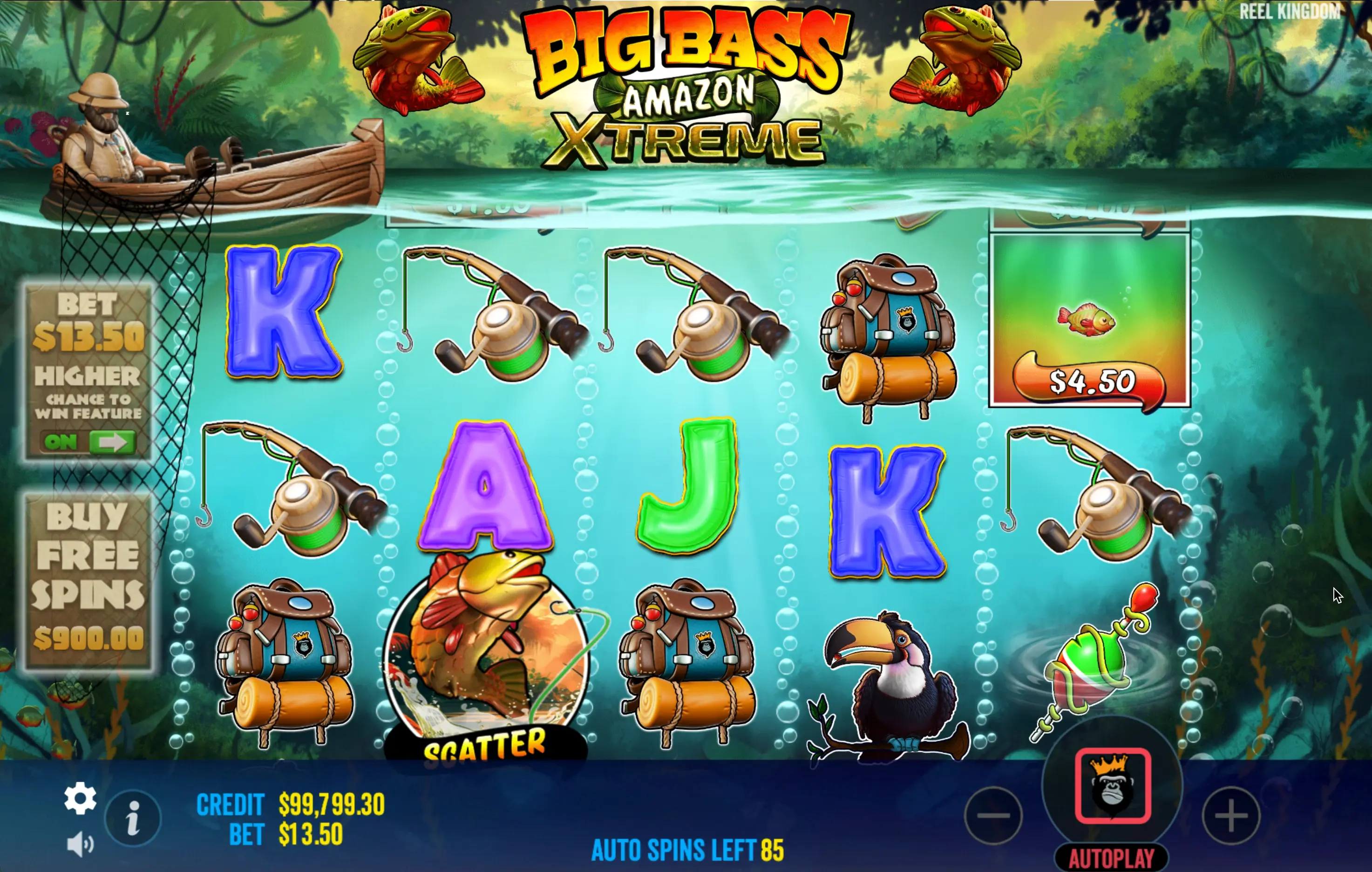Game for money Big Bass Amazon Xtreme