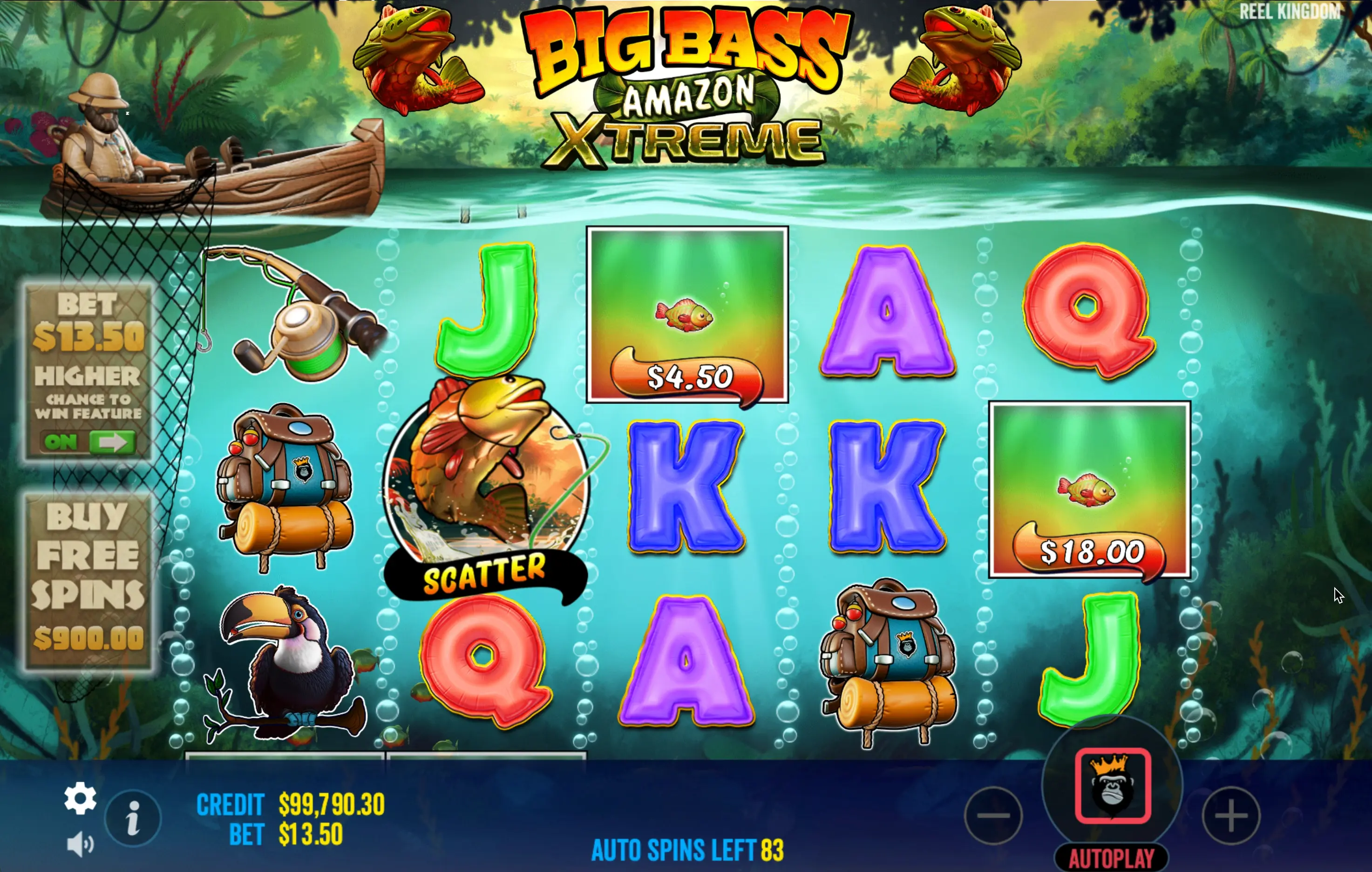 Big Bass Amazon Xtreme slot bets