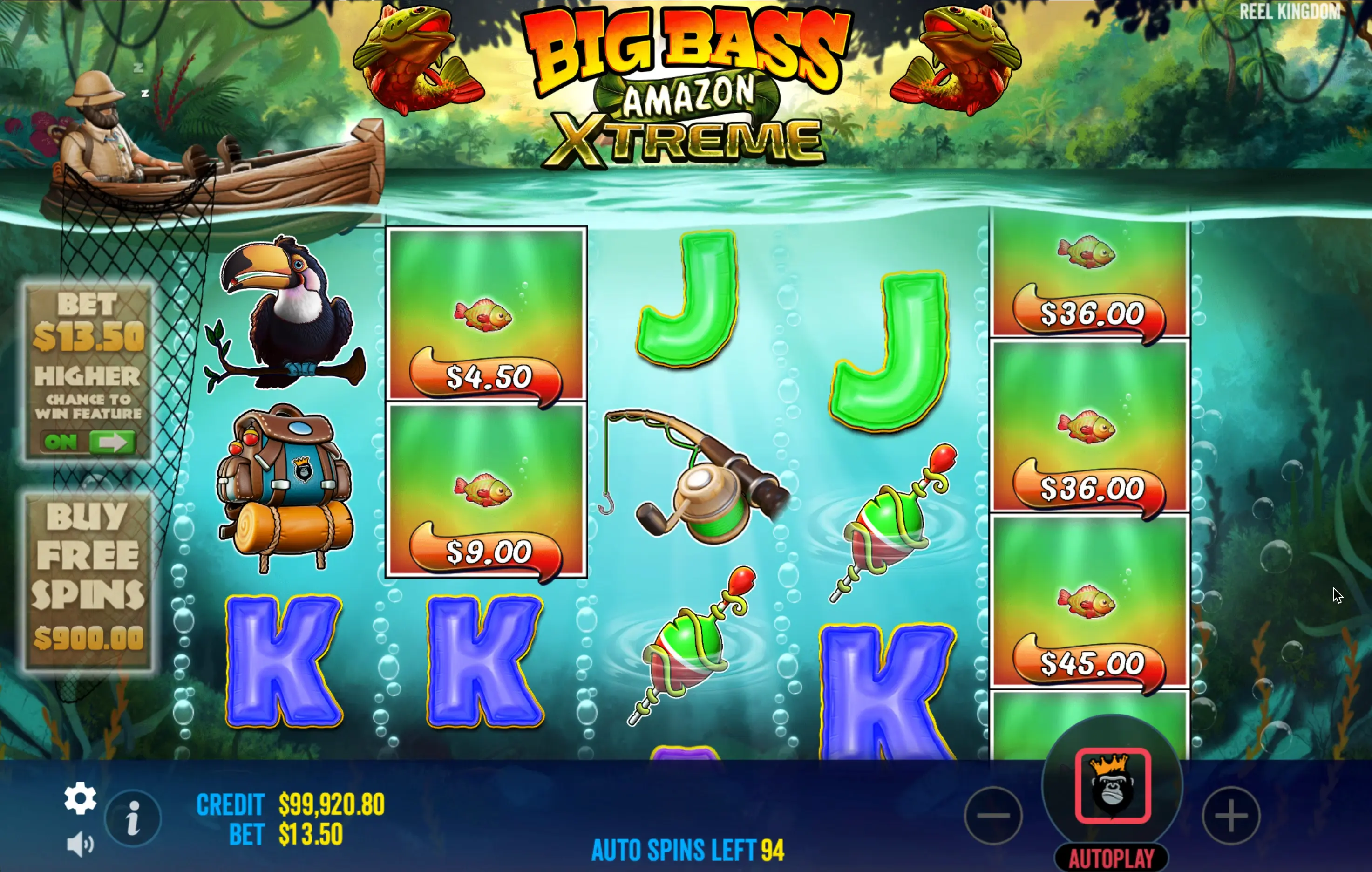 Play Big Bass Amazon Xtreme bonuses