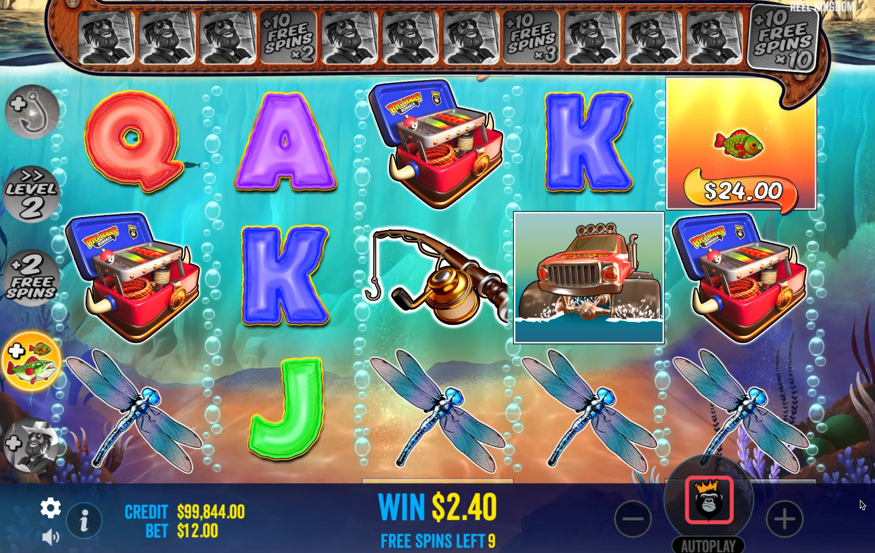 Big Bass BOOM slot bets