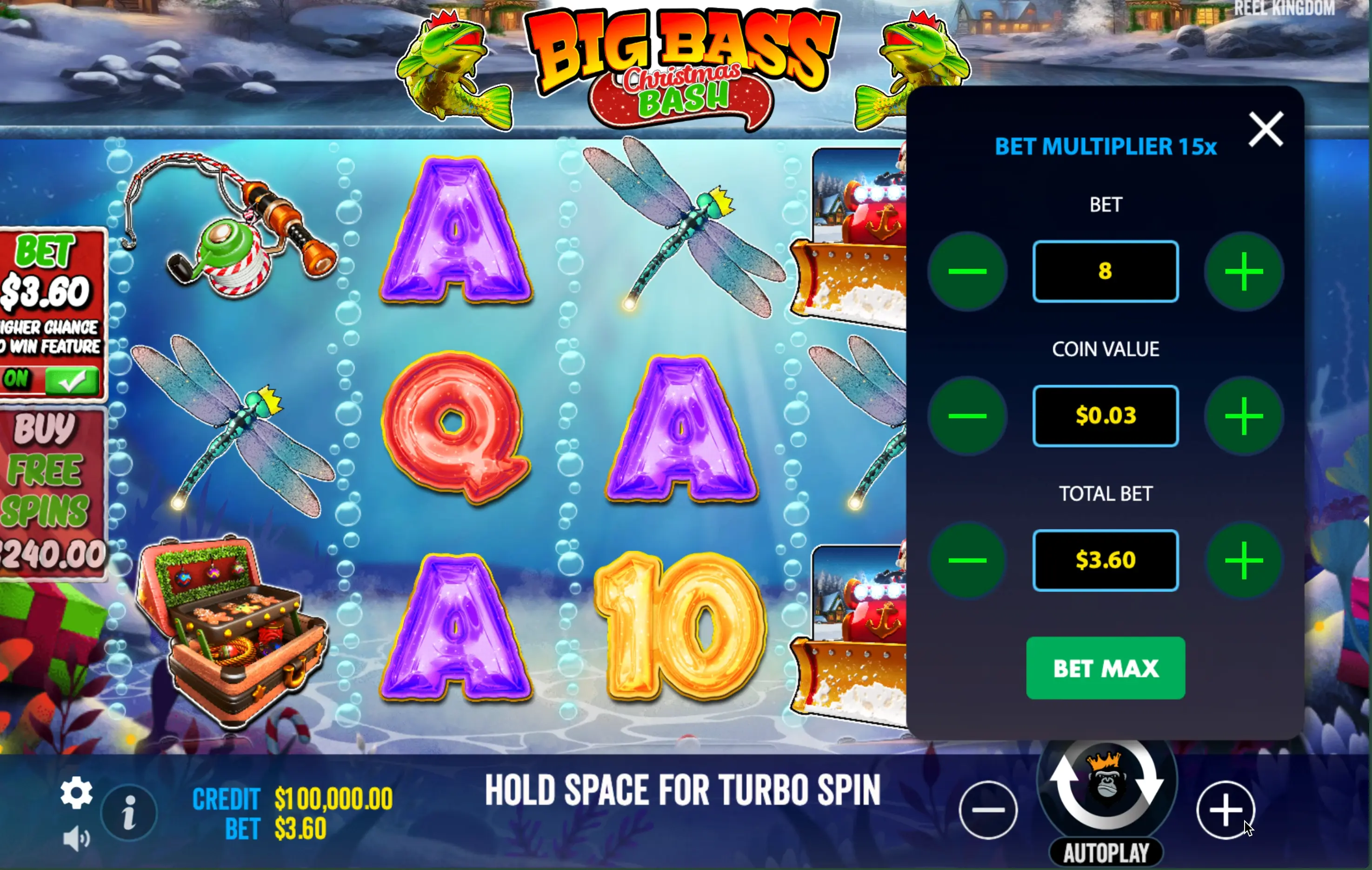 Online game Big Bass Christmas Bash