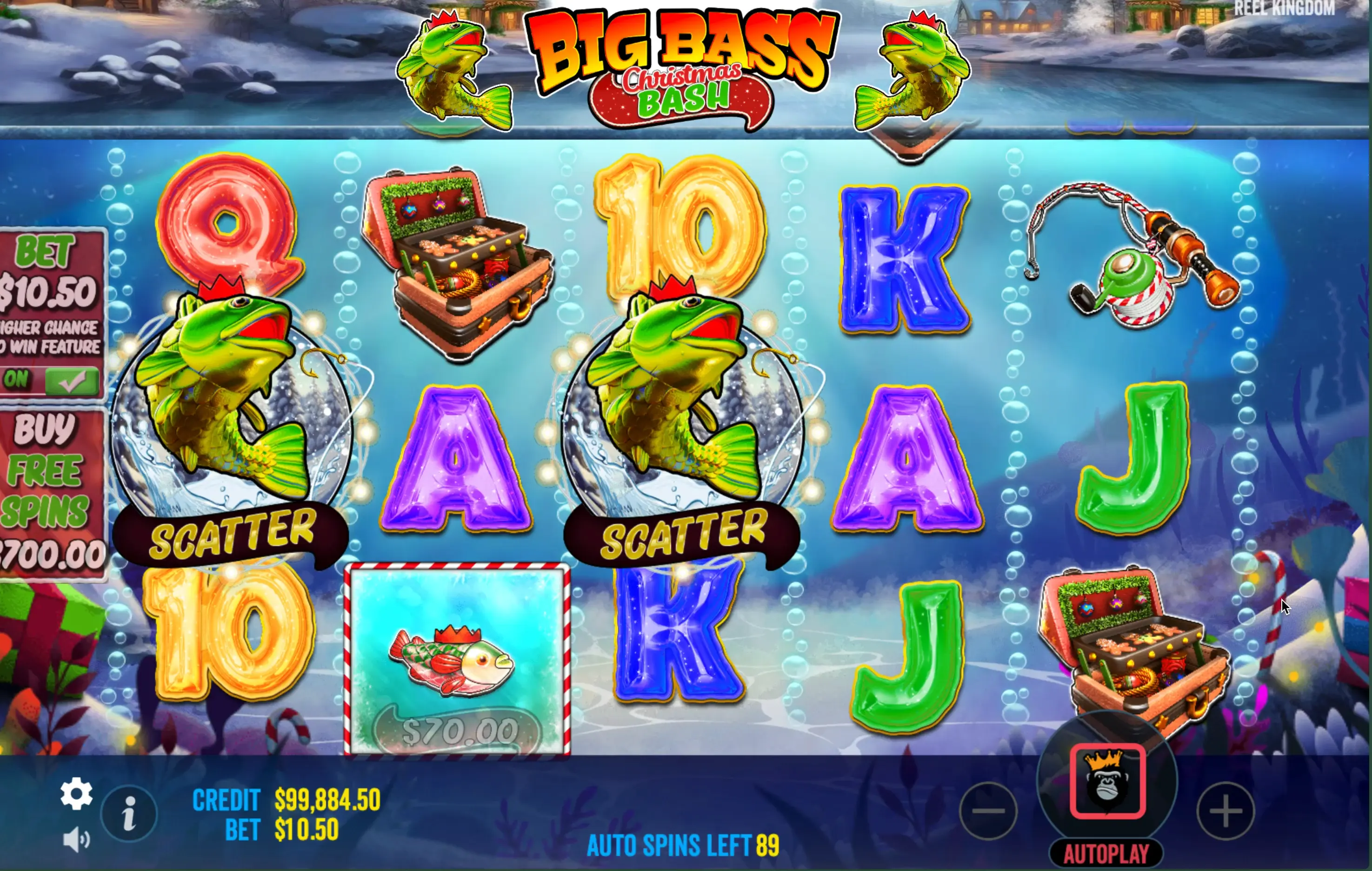 Game for money Big Bass Christmas Bash