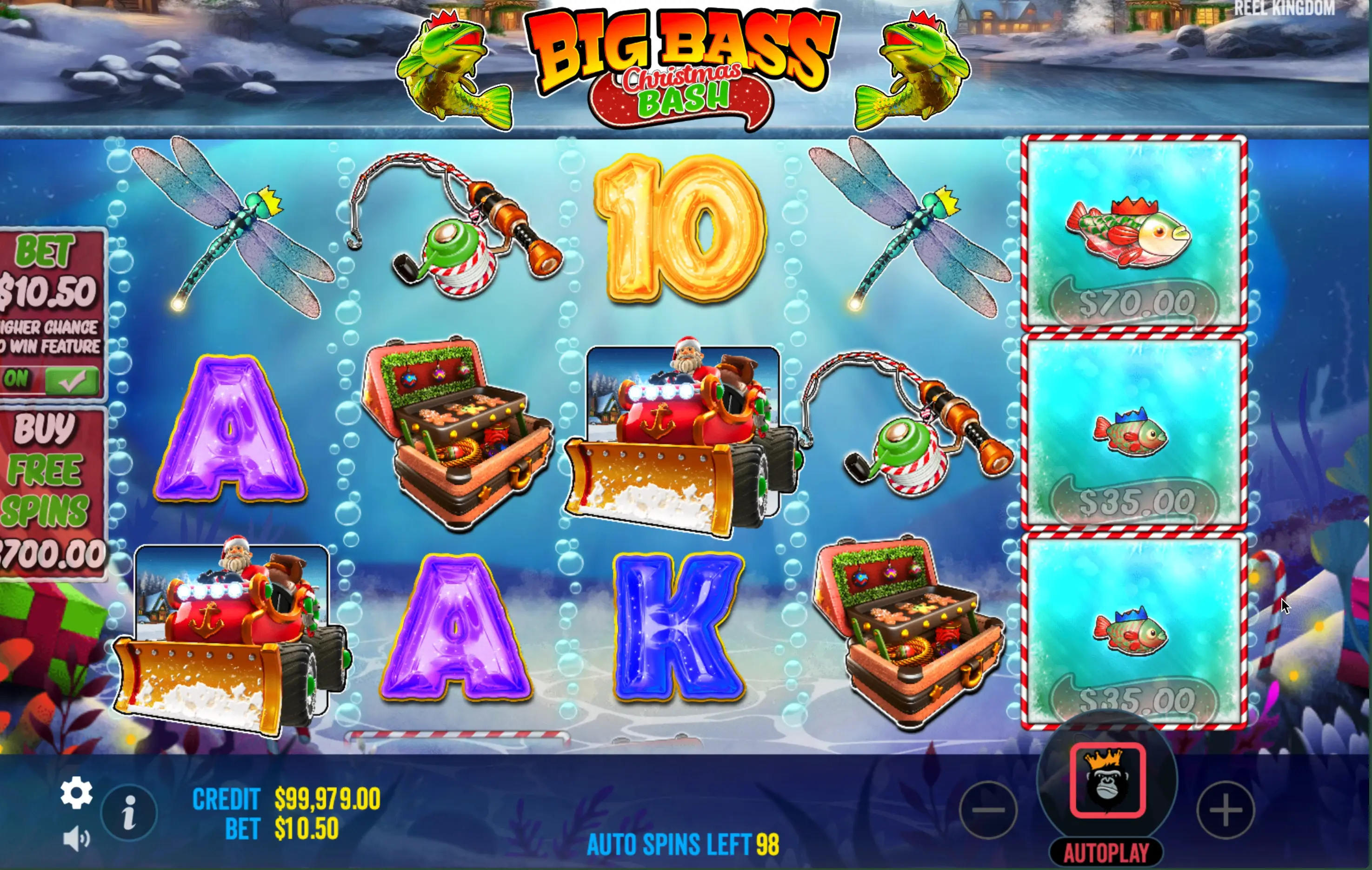 Big Bass Christmas Bash game