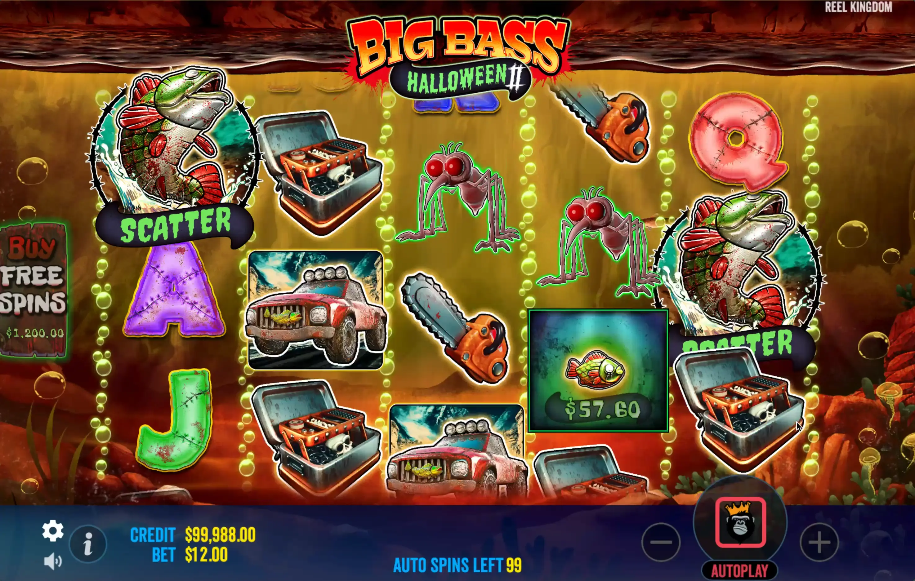 Online game Big Bass Halloween 2