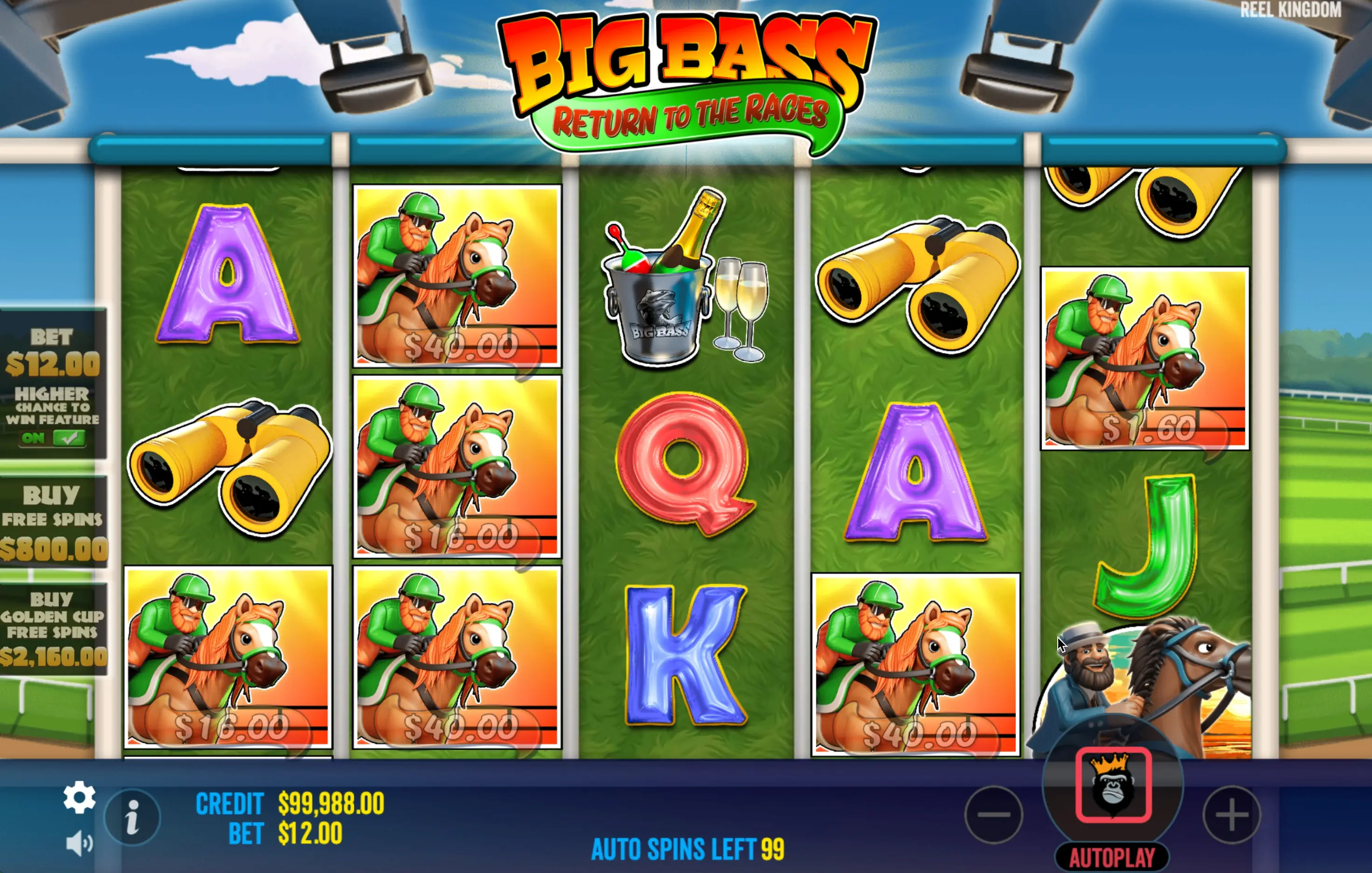 Online game Big Bass Return to the Races