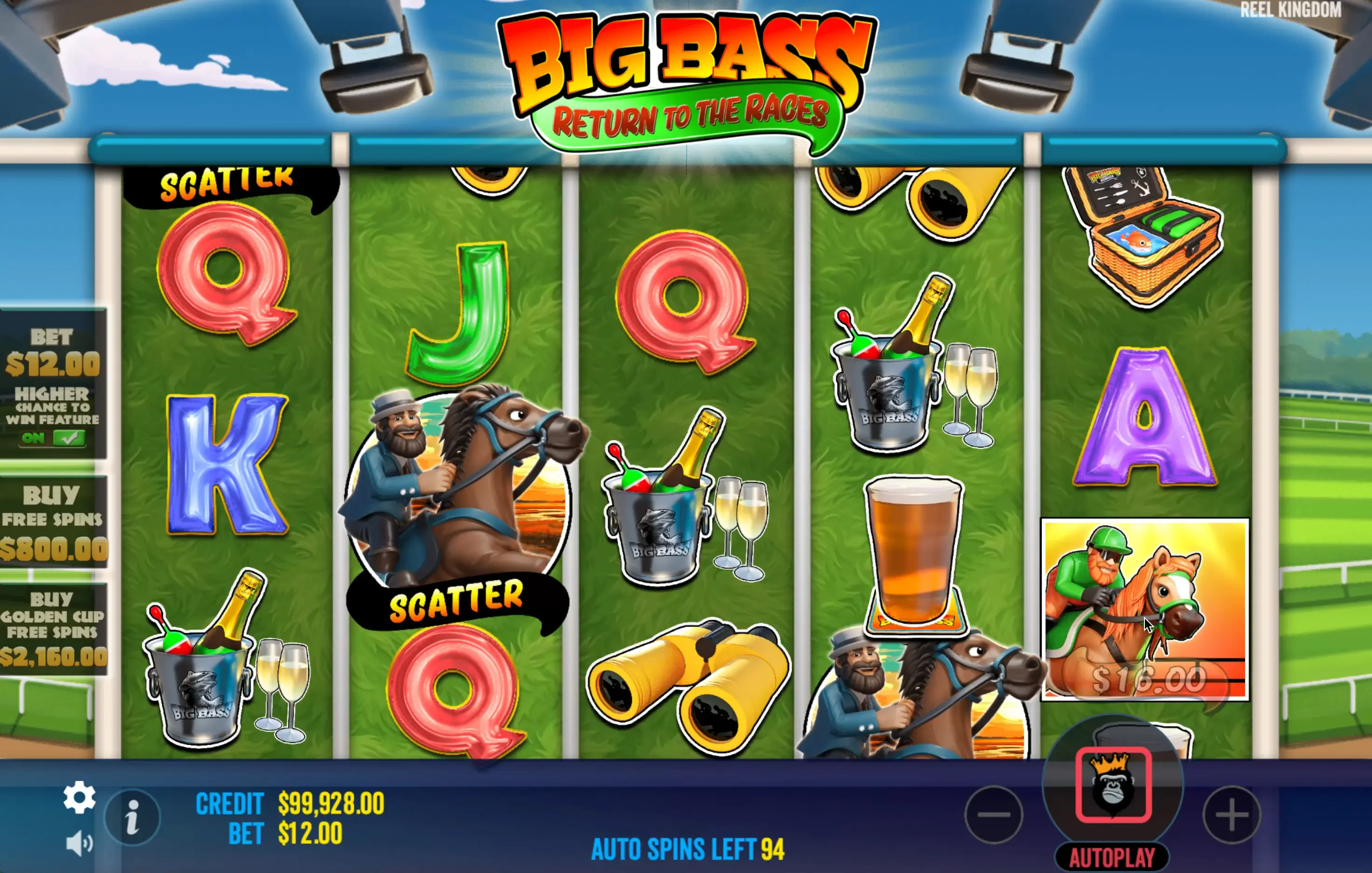 Big Bass Return to the Races game for money download