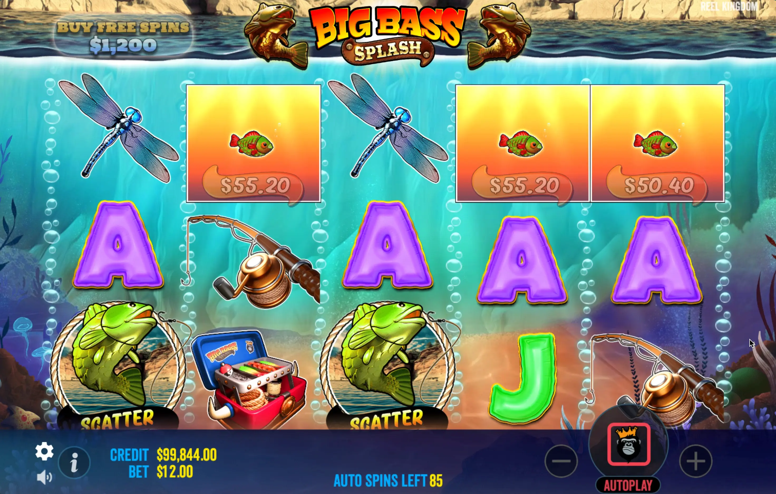 Big Bass Splash slot bets
