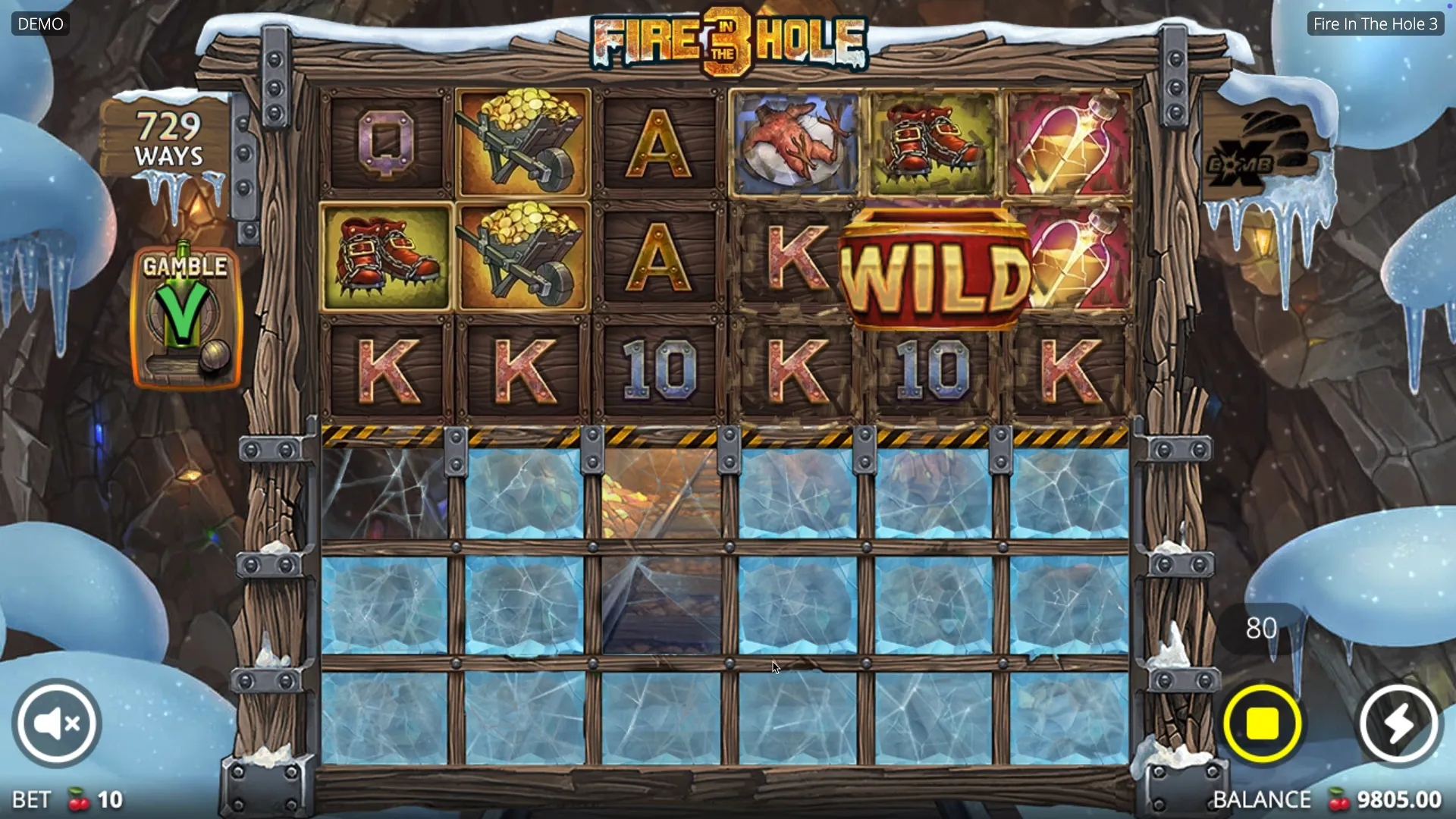 Fire in the Hole 3 slot bets