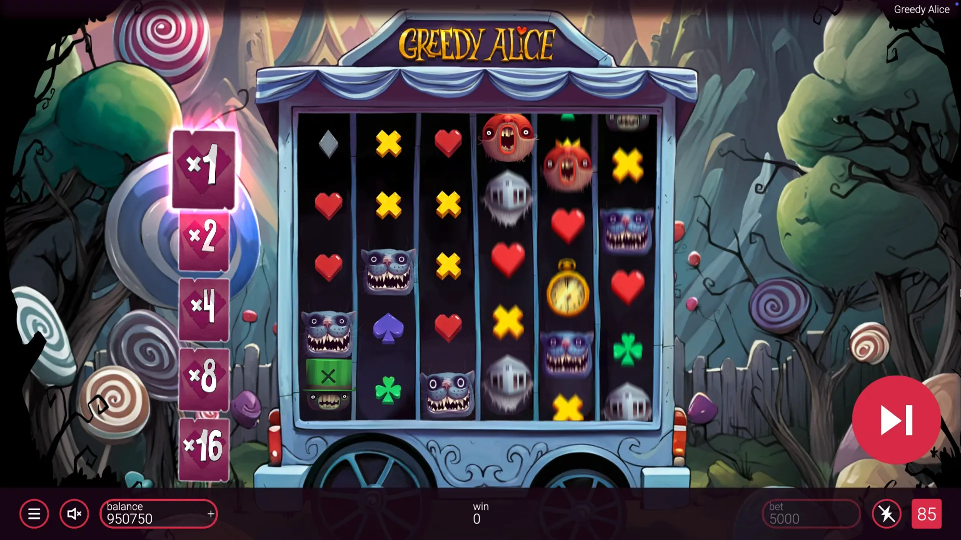 Greedy Alice play online