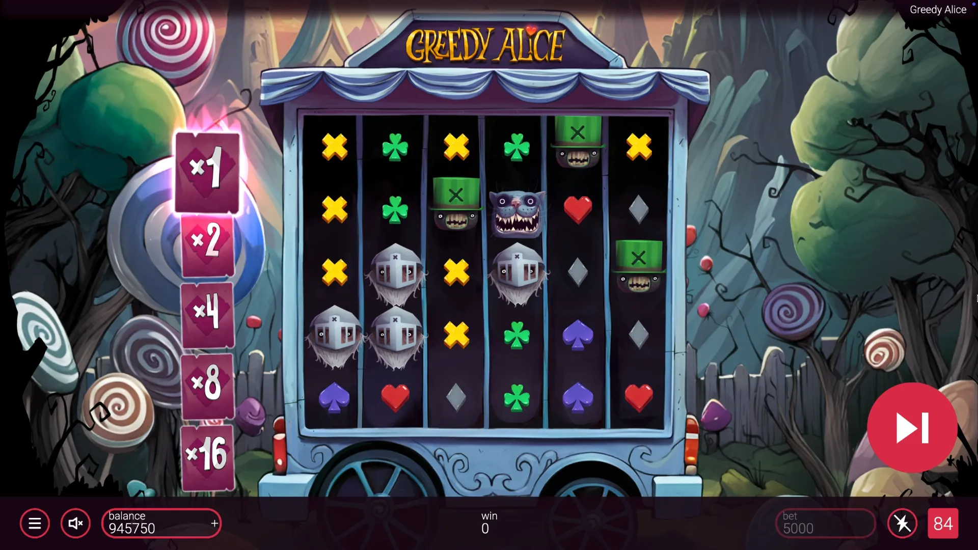 Greedy Alice play free