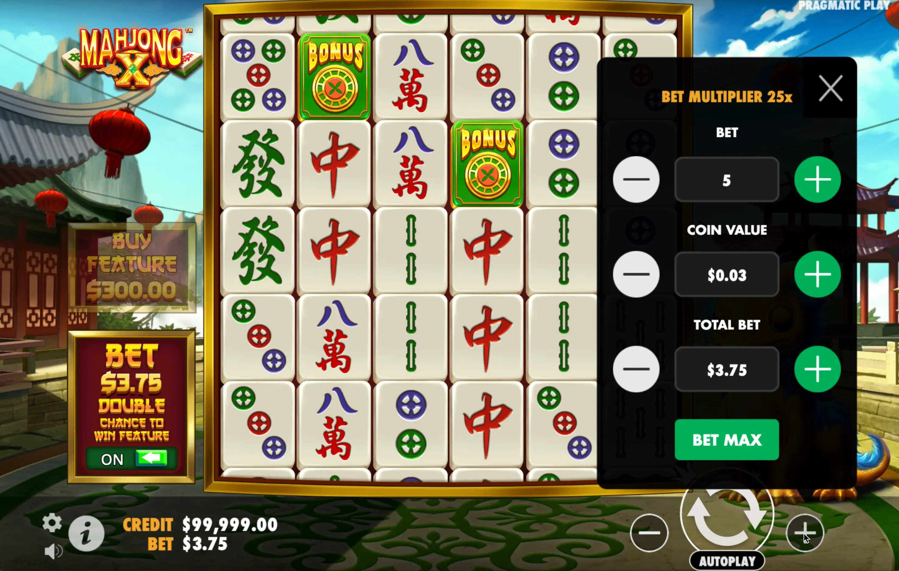 Mahjong X slot for money