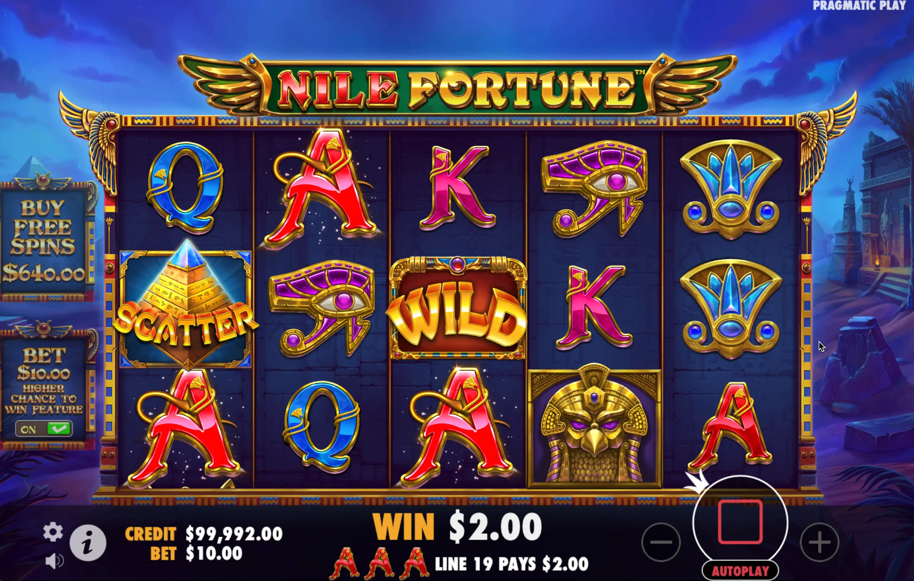 Nile Fortune slot for money
