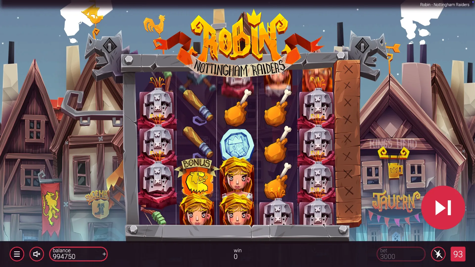 Play Robin Nottingham Raiders bonuses