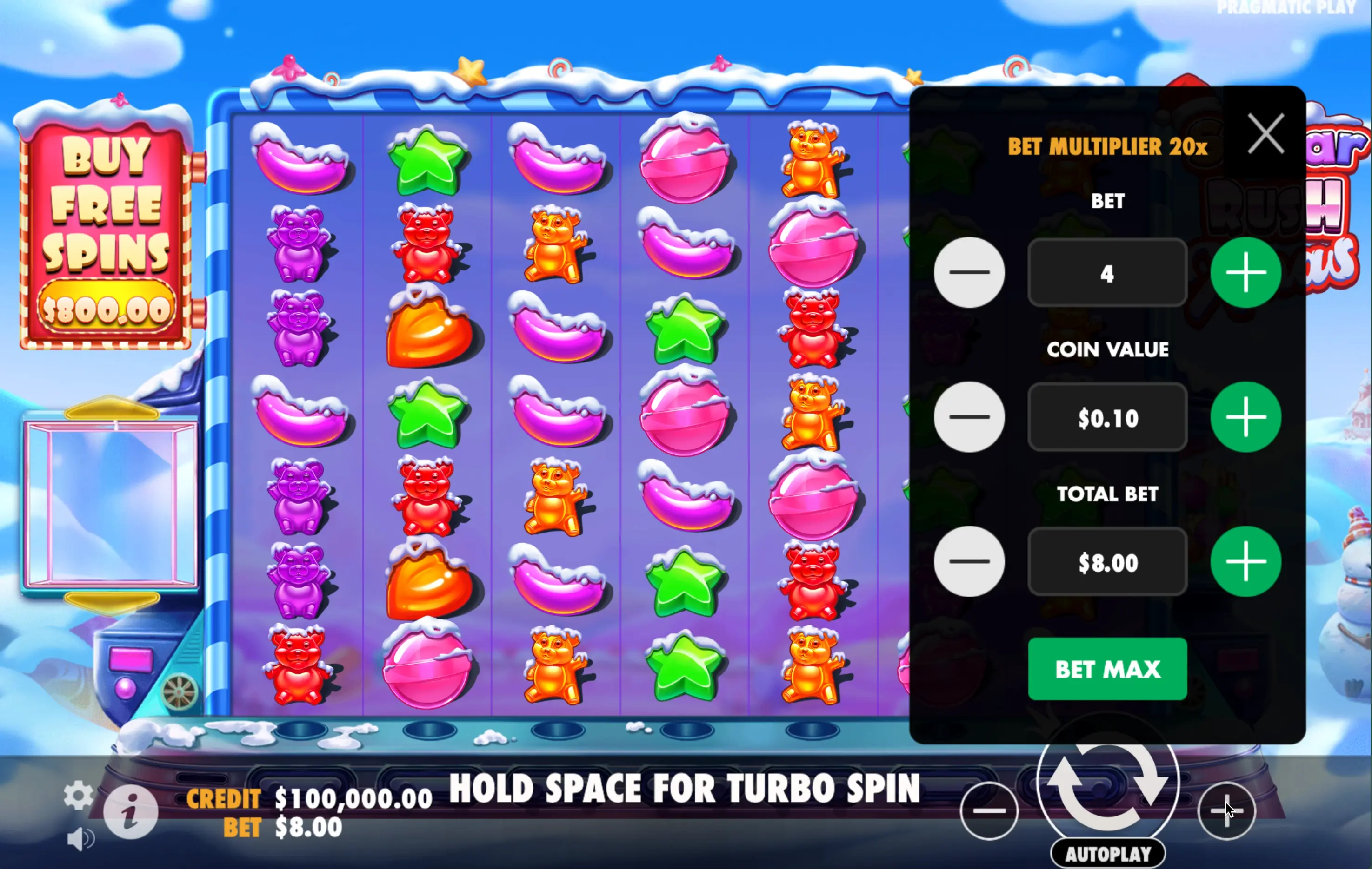 Online game Sugar Rush Xmas