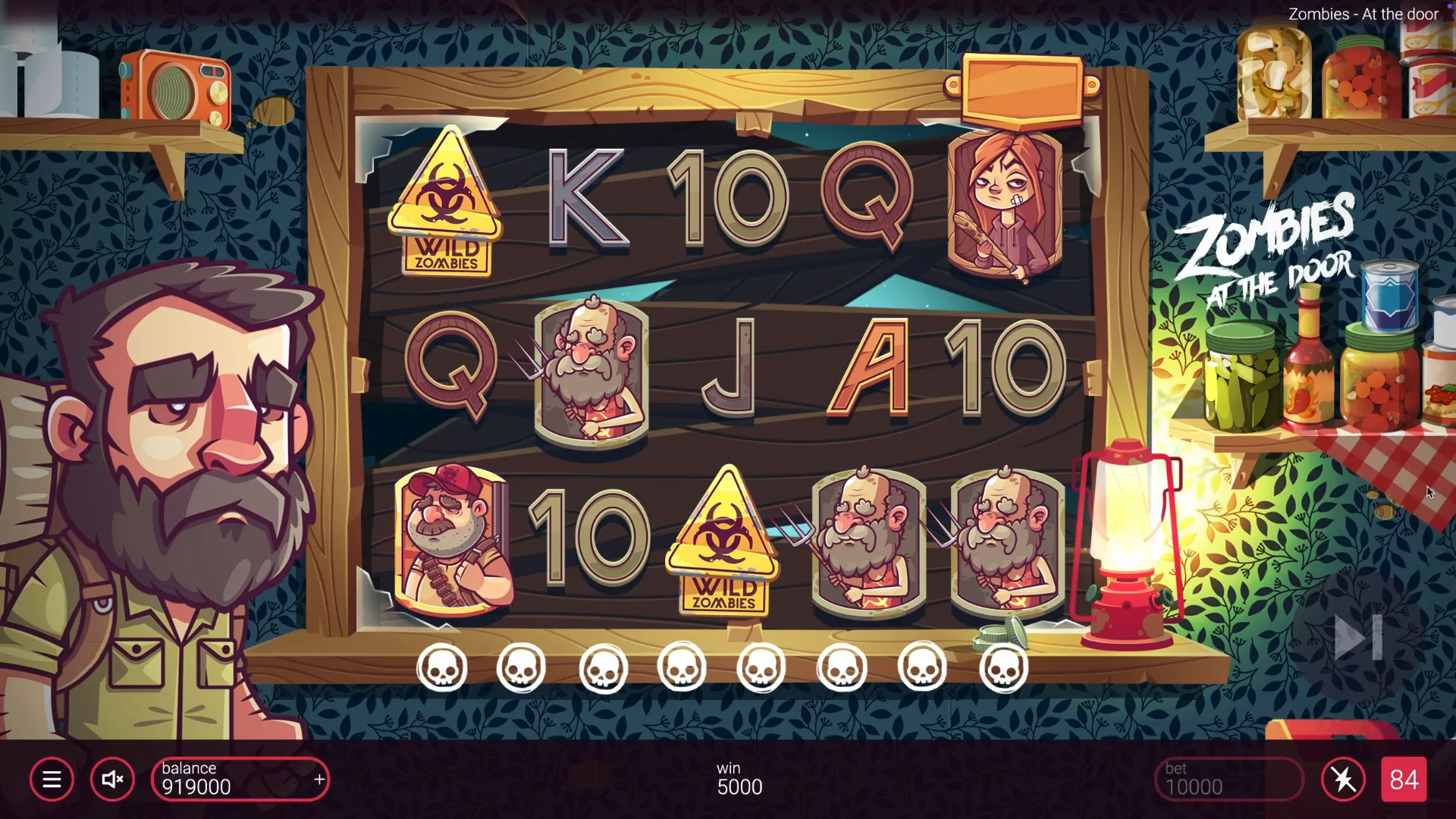 Zombies At The Door slot bets