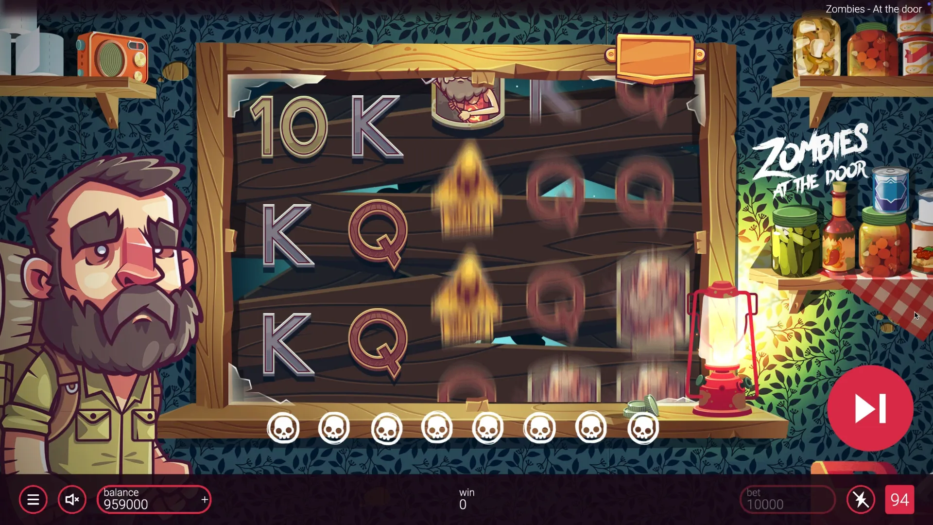 Play Zombies At The Door bonuses